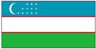 UZBEKISTAN State Flag